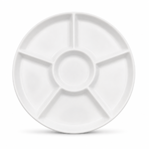 Ceramic Snack Plate Sectioned Serving Tray Durable Design | Libri e balocchi