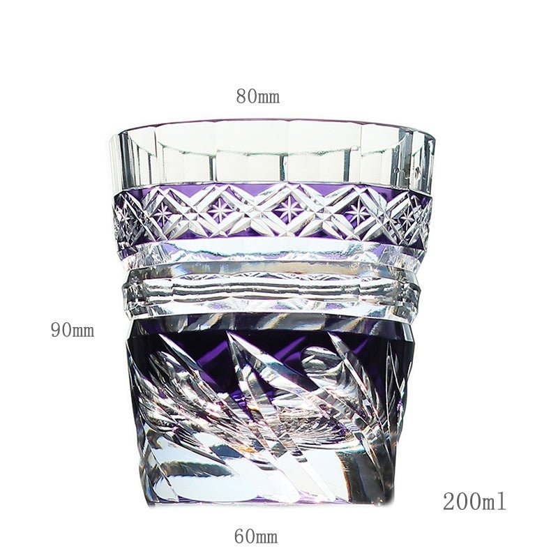 Edo Kiriko Handcrafted Zephyr Valley Whisky Glass - Image 13