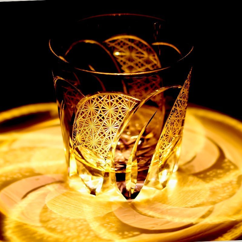 Edo Kiriko Handcrafted Moonbow Whiskey Glass - Image 9