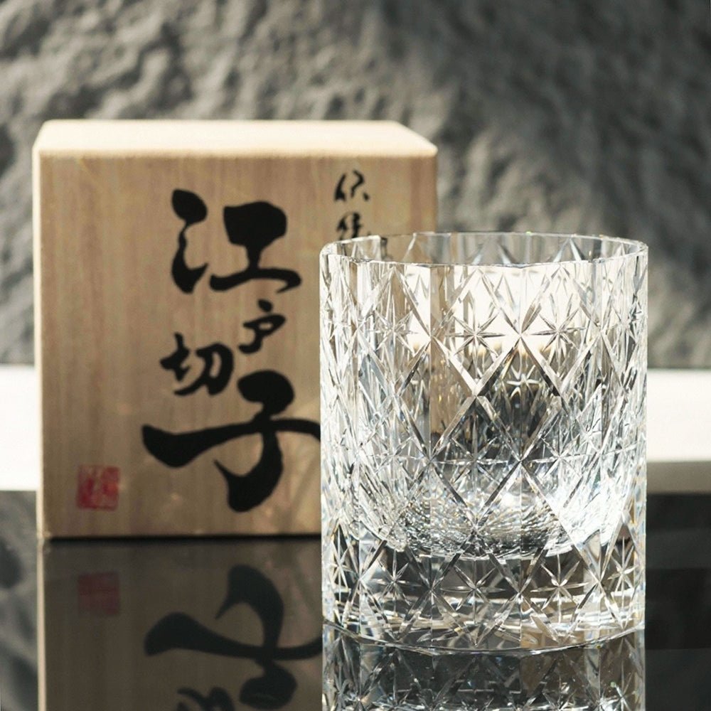 Edo Kiriko Handcrafted Stellar Prism Crystal Whisky Glass - Image 8