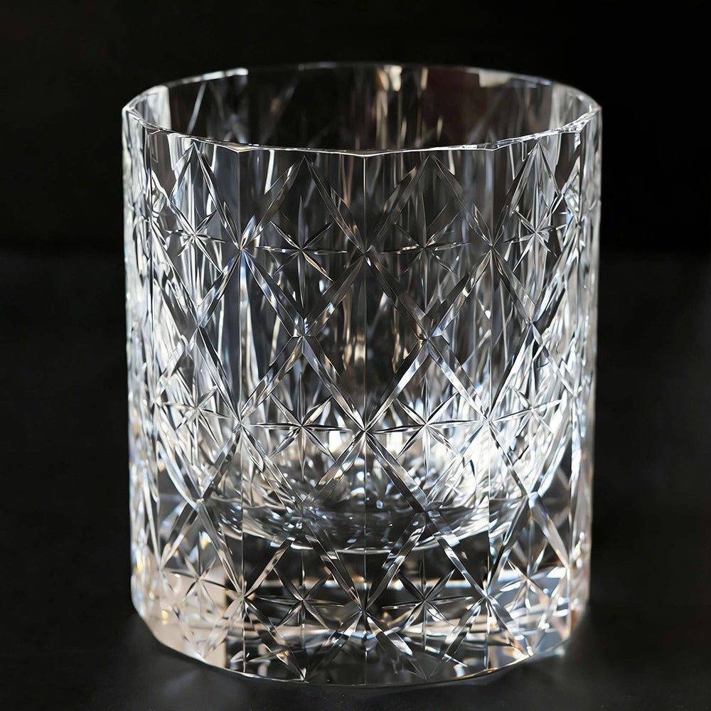 Edo Kiriko Handcrafted Stellar Prism Crystal Whisky Glass - Image 7
