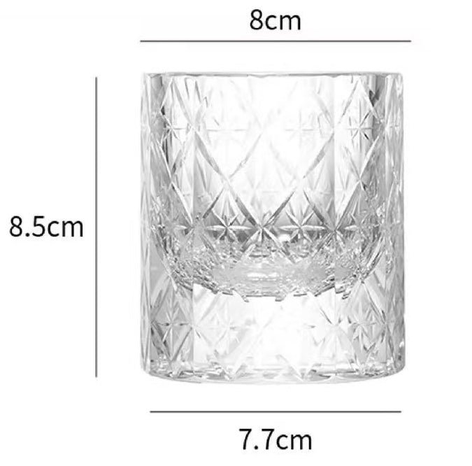 Edo Kiriko Handcrafted Stellar Prism Crystal Whisky Glass - Image 9