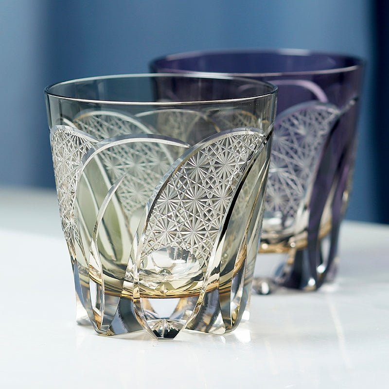 Edo Kiriko Handcrafted Moonbow Whiskey Glass - Image 3