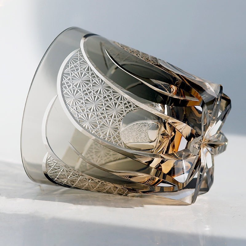Edo Kiriko Handcrafted Moonbow Whiskey Glass - Image 4