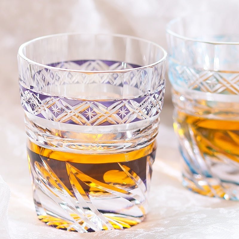 Edo Kiriko Handcrafted Zephyr Valley Whisky Glass - Image 8