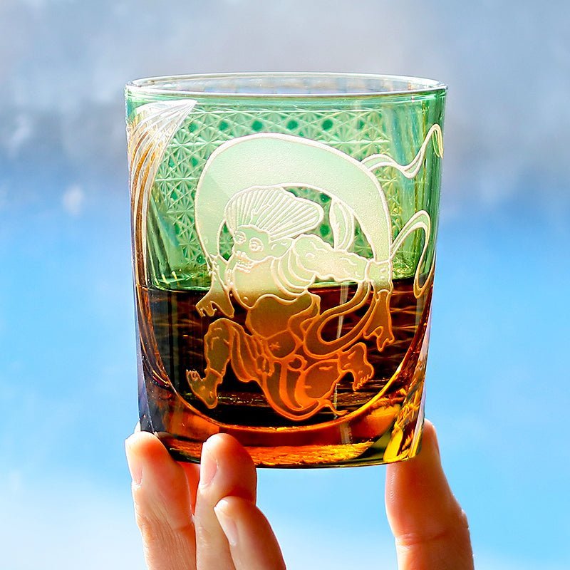 Edo Kiriko Handcrafted Raijin Whisky Glass - Image 6