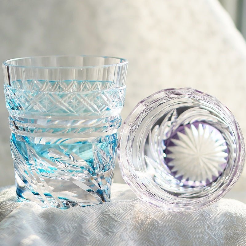 Edo Kiriko Handcrafted Zephyr Valley Whisky Glass - Image 7