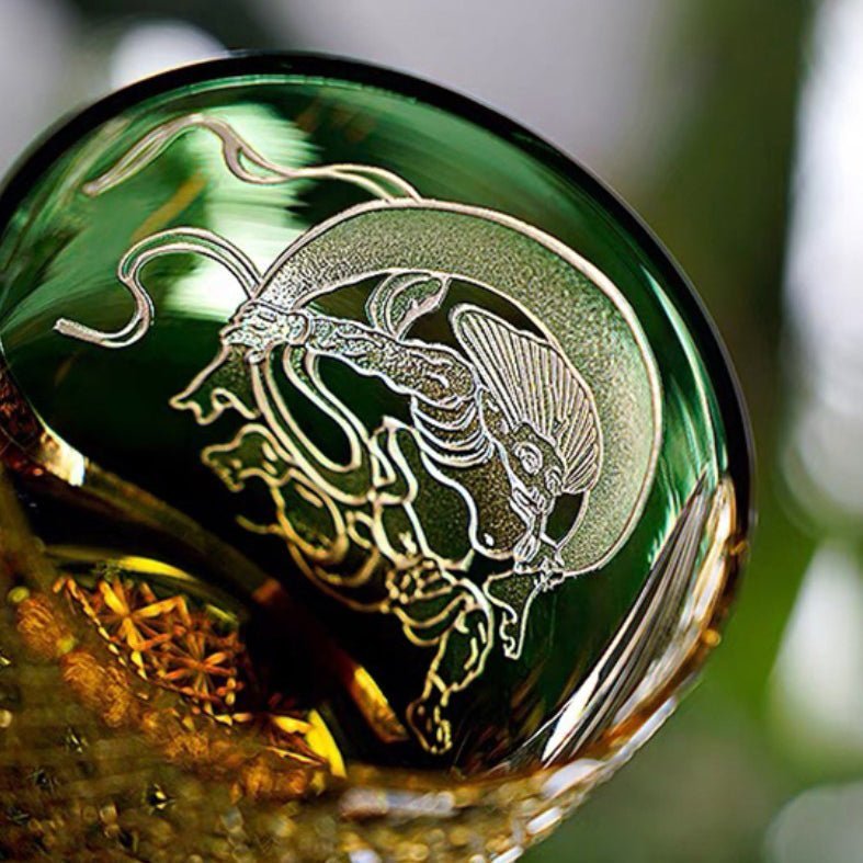 Edo Kiriko Handcrafted Raijin Whisky Glass - Image 7