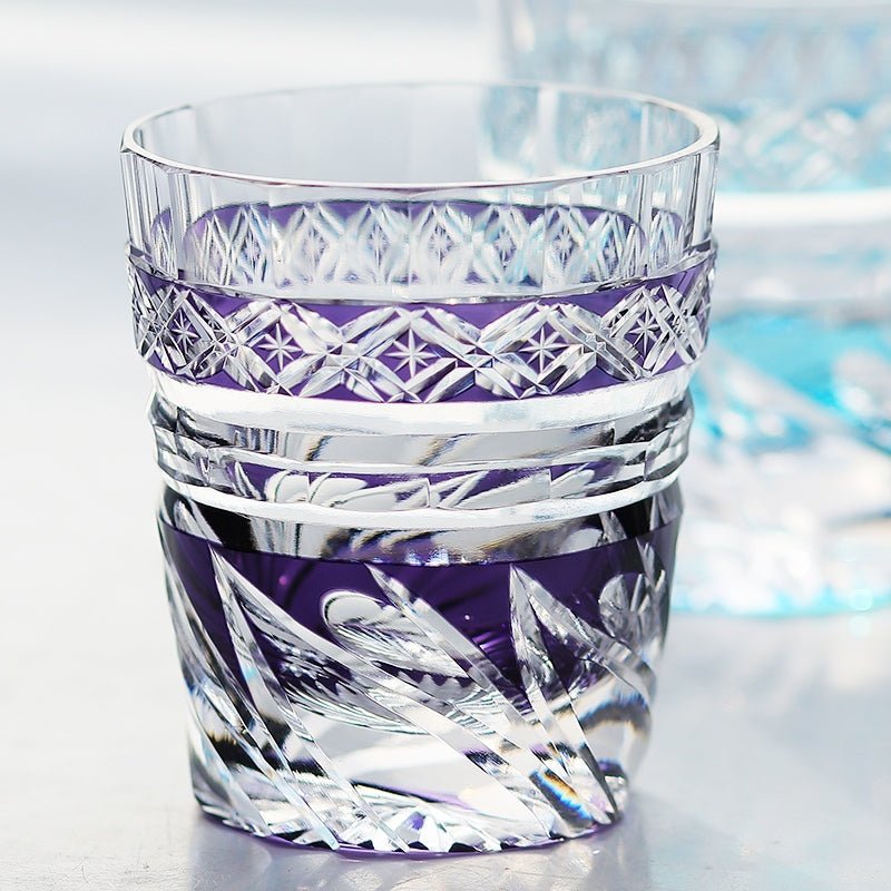 Edo Kiriko Handcrafted Zephyr Valley Whisky Glass - Image 6