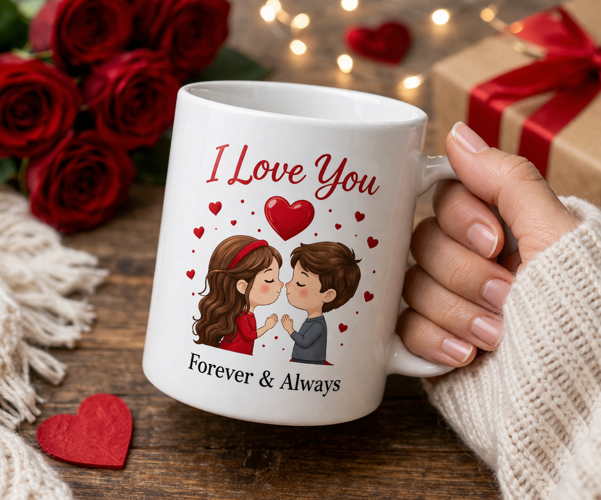 Love Message Ceramic Coffee Mug – Romantic Couple Gift Cup - Image 4