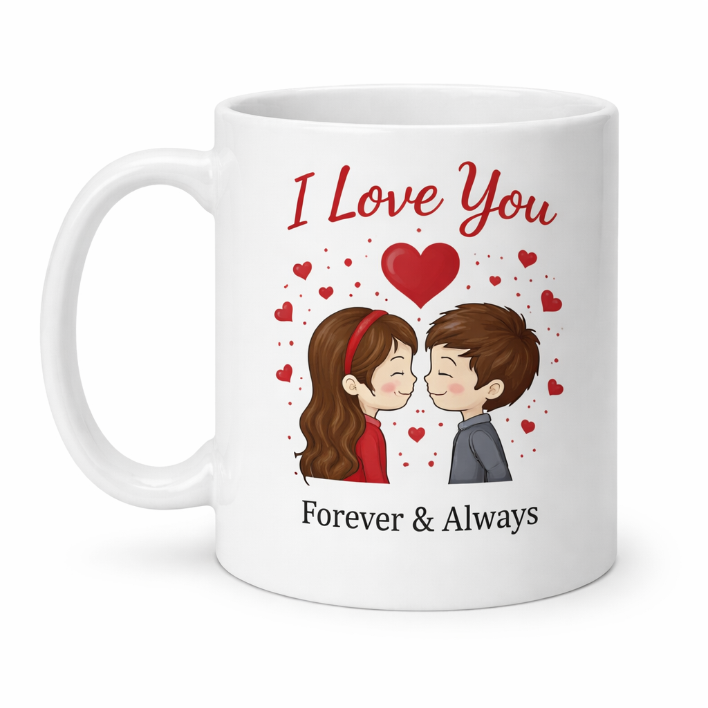 Love Message Ceramic Coffee Mug – Romantic Couple Gift Cup - Image 2