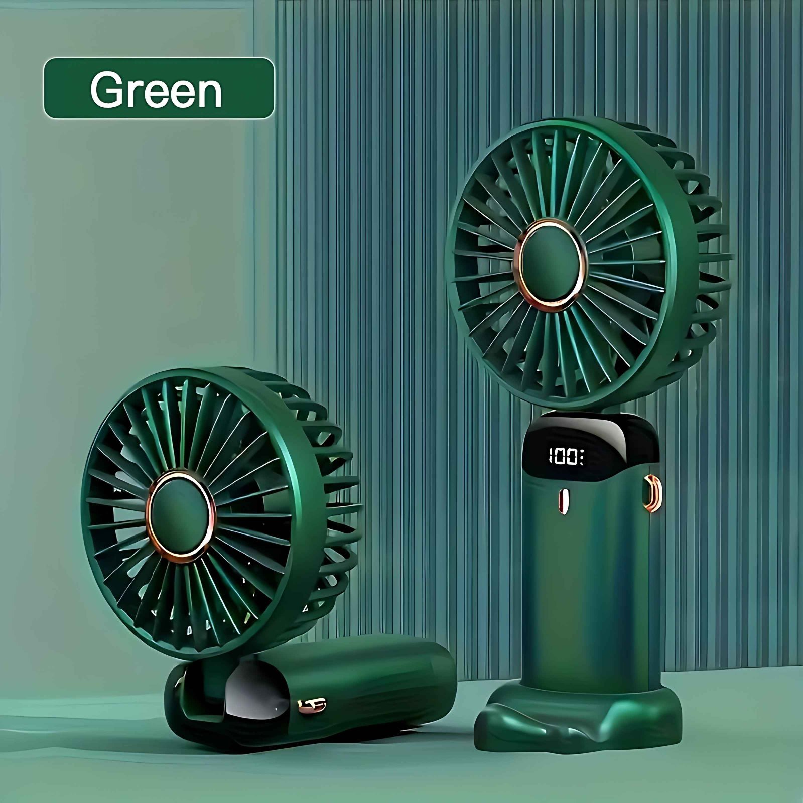 USB Rechargeable Mini Fan – 6 Speed with Smart LED Display - Image 14